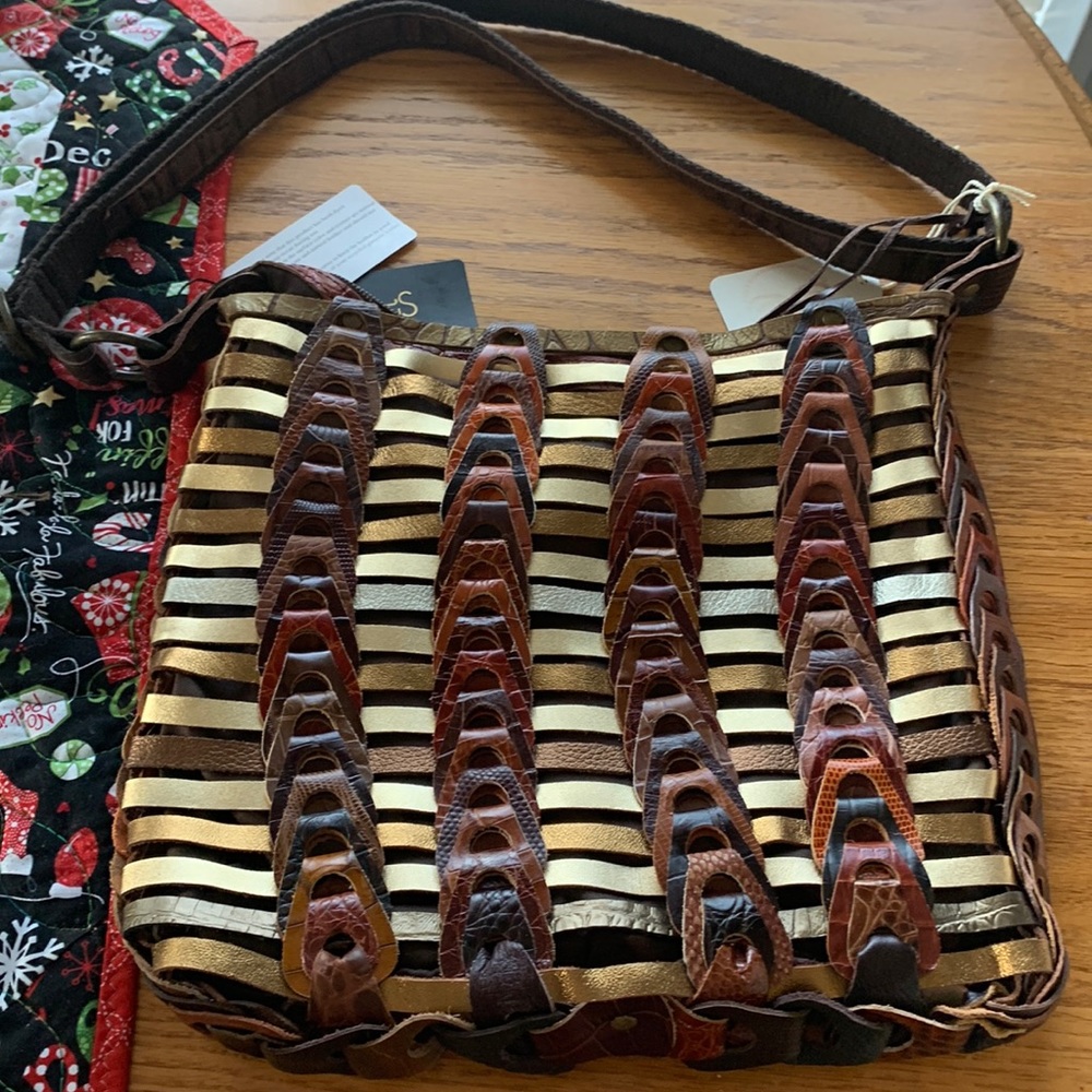 Octopus Copenhagen Leather Shoulder Bag NWT